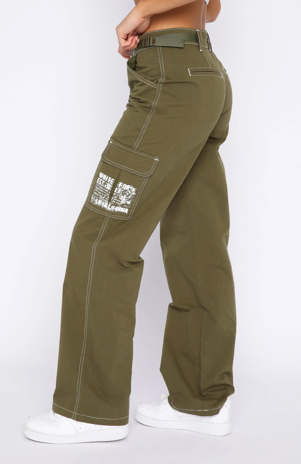 Back On Top Jeans Khaki - Image 3