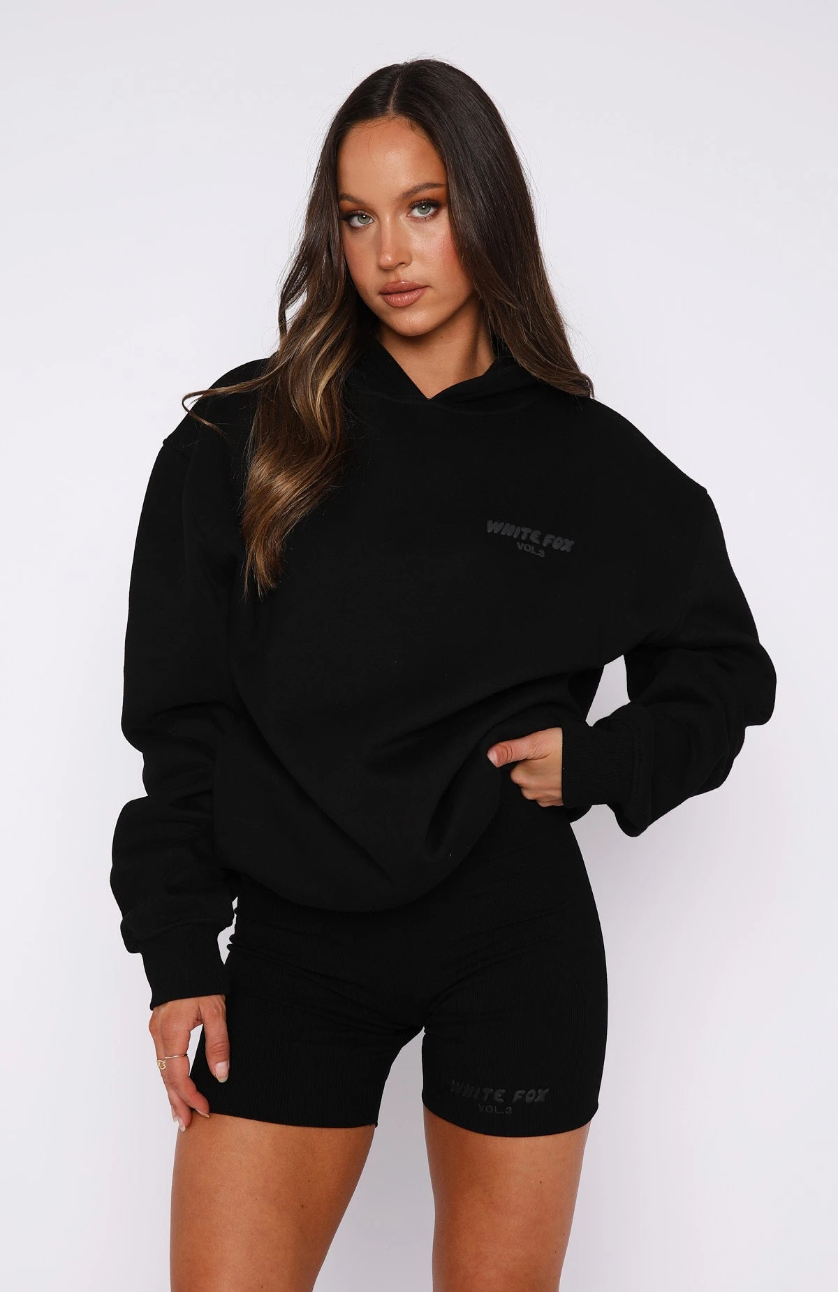 Offstage Ribbed Bike Shorts Onyx - Image 3