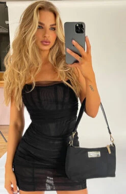 For The Night Mini Dress Black