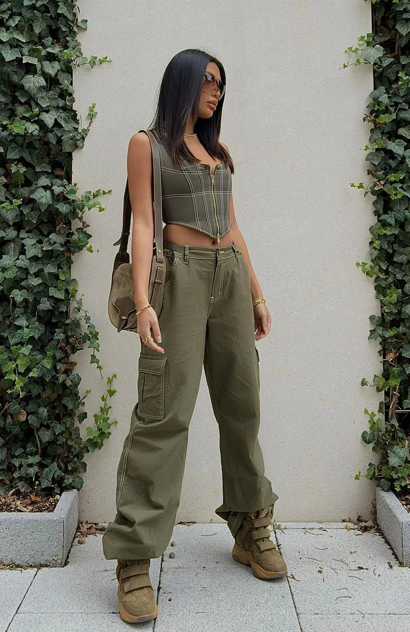 Back On Top Jeans Khaki - Image 9