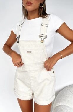 Hard To Keep Up Overalls Cream