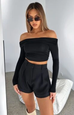 Hey Vacay Shorts Black