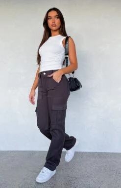 Someone To You Pants Charcoal