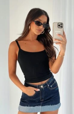 Vice Versa Mini Skirt Dark Denim