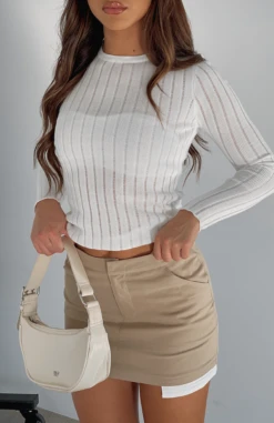Picture Perfect Long Sleeve Top White