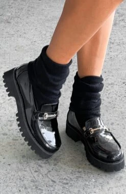 Set In Stone Leg Warmers Black