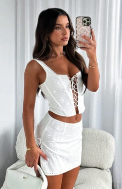 Walk With Me Bustier White