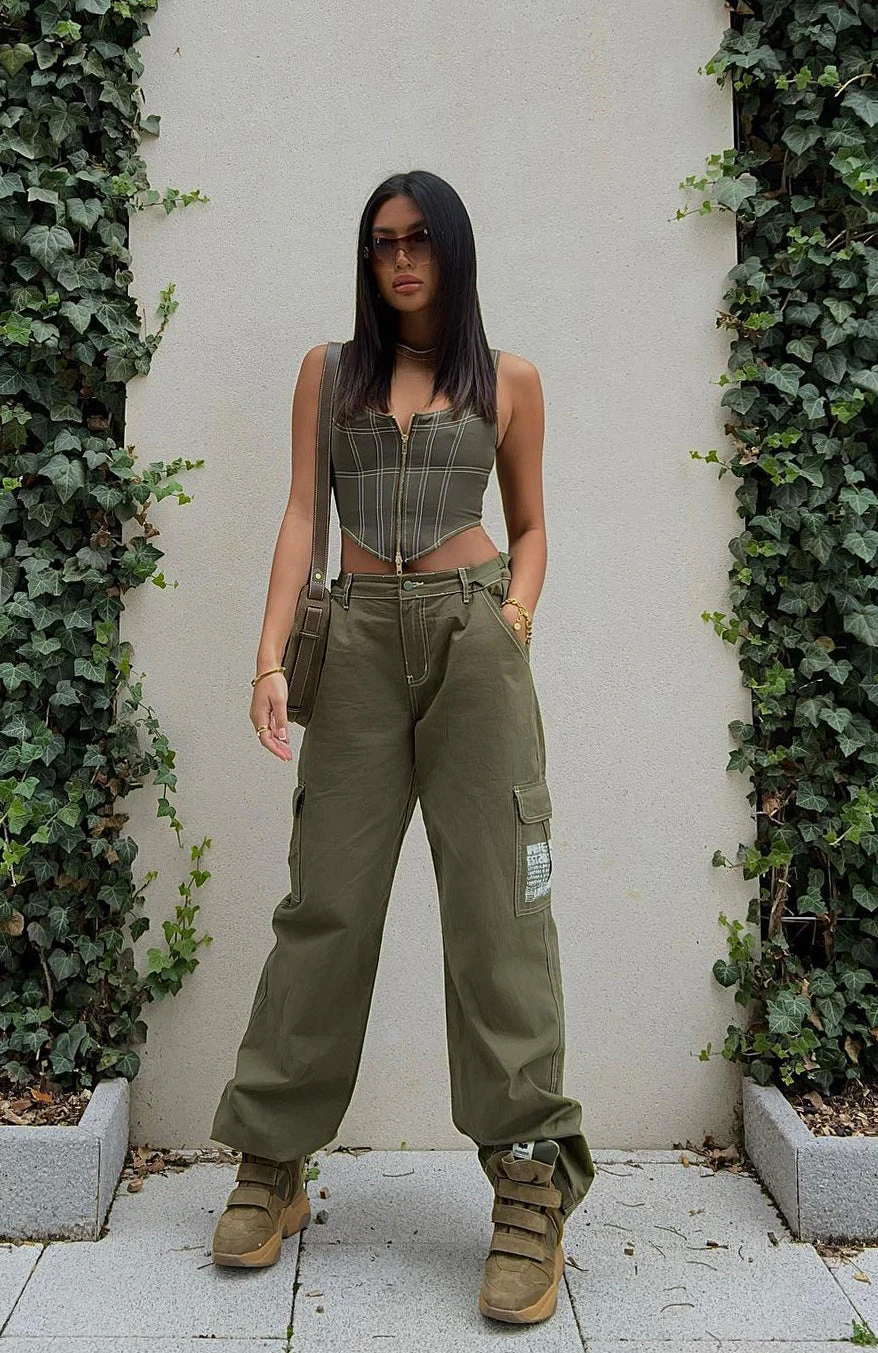 Back On Top Jeans Khaki - Image 8