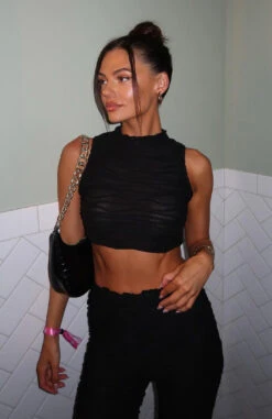 Pushing Through Crop Black